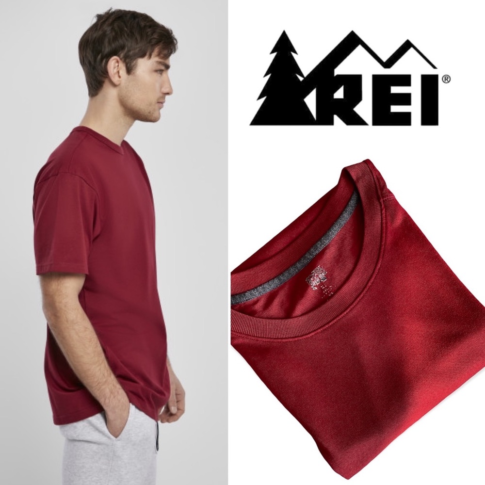 FREE REI Gorgeous Red Everyday Staple T-Shirt Mens XL